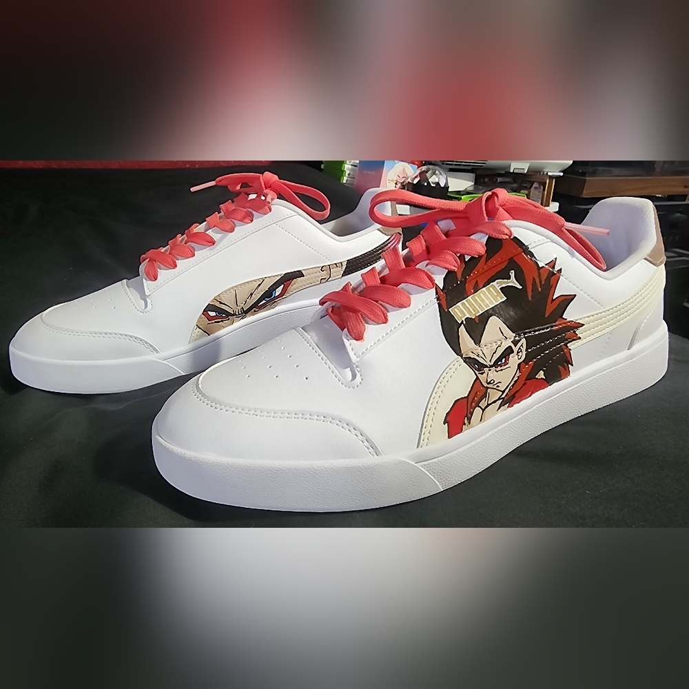 Puma Shuffle Custom Dragon Ball GT Vegeta Sneakers